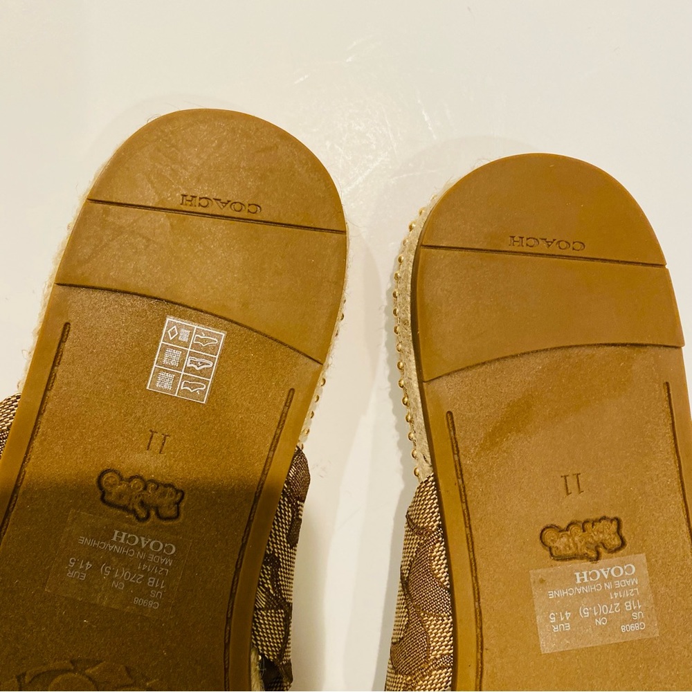 Coach Charli Espadrille Slides Size 11 - Picture 12 of 13